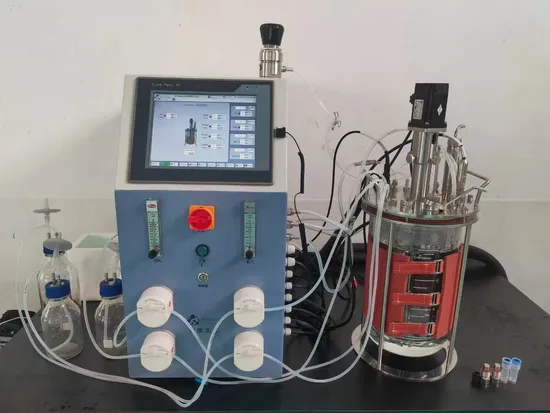 High Cell Viability 0.5~15L Lab Glass Benchtop Bioreactors Fermenter Tank for Cho