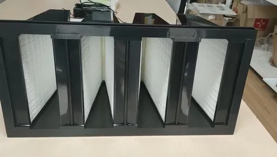 HEPA ULPA V W Bank Type Air Purifier Glassfiber Media Replacement Filter V