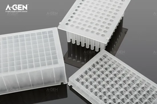 PCR Plate 100UL PCR Full Skirt Reaction Plates for PCR and Qpcr Full Skirt Plates 