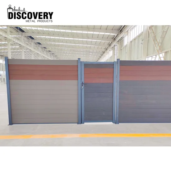 Waterproof Garden Material Outdoor Privacy Wood Plastic Composite Fence 